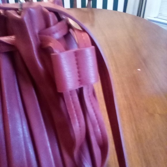 Burnt Orange Pleated Purse - Picture 5 of 13